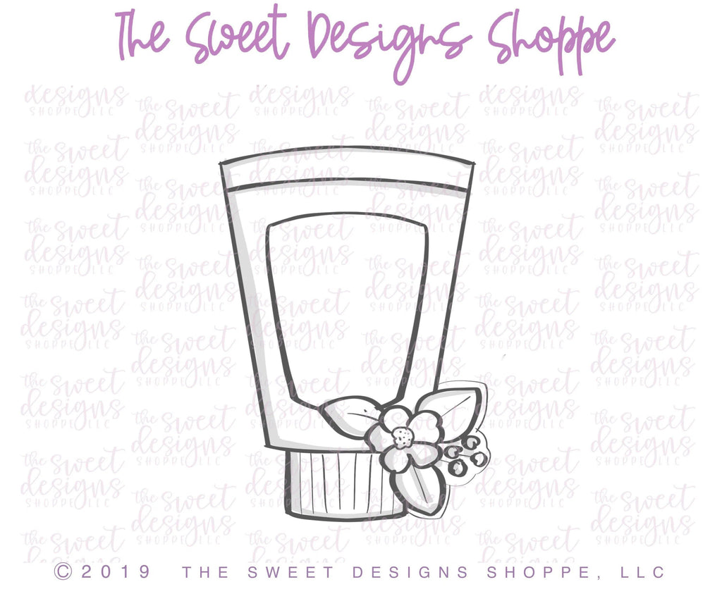 Cookie Cutters - Floral Sunscreen - Cookie Cutter - The Sweet Designs Shoppe - TSDS - - ALL,beach,Cookie Cutter,hobbie,Hobbies,pool,Promocode,Summer,Sunscreen
