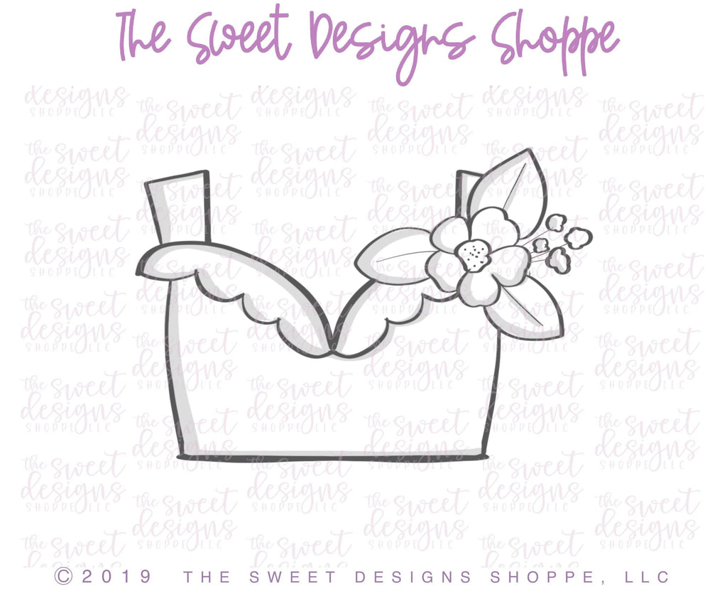 Cookie Cutters - Floral Swim Top - Cookie Cutter - The Sweet Designs Shoppe - TSDS - - Accesories,Accessories,accessory,ALL,Clothing / Accessories,Cookie Cutter,Promocode,summer,swimsuit