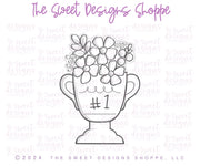 Cookie Cutters - Floral Trophy & Best MOM Plaque Cookie Cutter Set - Set of 2 - Cookie Cutters - The Sweet Designs Shoppe - TSDS - - ALL,Cookie Cutter,Flower,Flowers,Leaves and Flowers,MOM,Mom Plaque,mother,Mothers Day,Plaque,Plaques,PLAQUES HANDLETTERING,Promocode,regular sets,set,sports,STL,Trees Leaves and Flowers