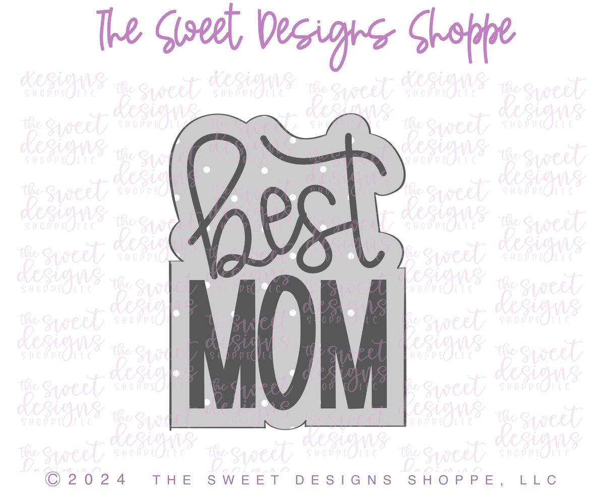 Cookie Cutters - Floral Trophy & Best MOM Plaque Cookie Cutter Set - Set of 2 - Cookie Cutters - The Sweet Designs Shoppe - TSDS - - ALL,Cookie Cutter,Flower,Flowers,Leaves and Flowers,MOM,Mom Plaque,mother,Mothers Day,Plaque,Plaques,PLAQUES HANDLETTERING,Promocode,regular sets,set,sports,STL,Trees Leaves and Flowers