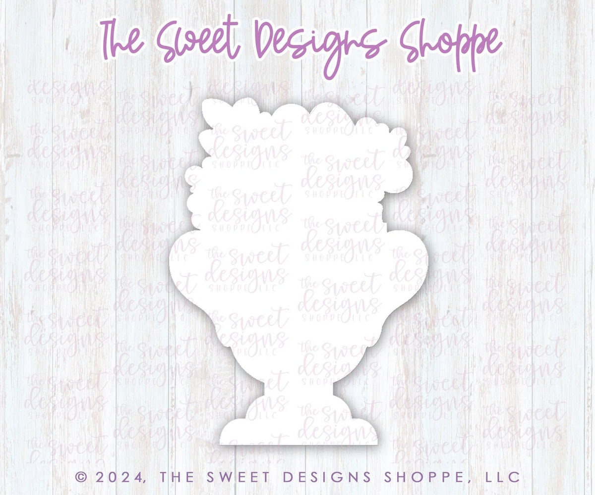 Cookie Cutters - Floral Trophy - Cookie Cutter - The Sweet Designs Shoppe - TSDS - - ALL,Cookie Cutter,floral,florals,MOM,mother,Mothers Day,Promocode,sport,sports,trophy