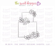 Cookie Cutters - Floral Wedding Cake - Cookie Cutter - The Sweet Designs Shoppe - TSDS - - ALL,Cookie Cutter,Food,Food & Beverages,Party,Promocode,Wedding,Wedding Favors