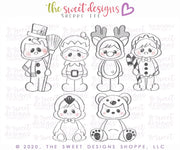 Cookie Cutters - Flour & Faith Christmas Cuties Class Cookie Cutters Set - Set of 6 Cookie Cutters - Online Class not included. - The Sweet Designs Shoppe - TSDS - - ALL,Christmas,Christmas / Winter,Christmas Cookies,Christmas Cuties Class,class,Cookie Cutter,cuties,fat Set,flour&faith,flourandfaith,Frosty,Ginger bread,Gingerbread,online,Promocode,regular sets,set,sets