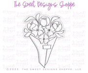 Cookie Cutters - Flower Market Bouquet- Cookie Cutter - The Sweet Designs Shoppe - TSDS - - ALL,celebration,cookie con classes,Cookie Countess,Cookie Cutter,CookieCon,flower market bouquet,Flowers,Leaves and Flowers,long stem flowers,new sets,Paris,parisian flower market,Promocode,STL,Wedding