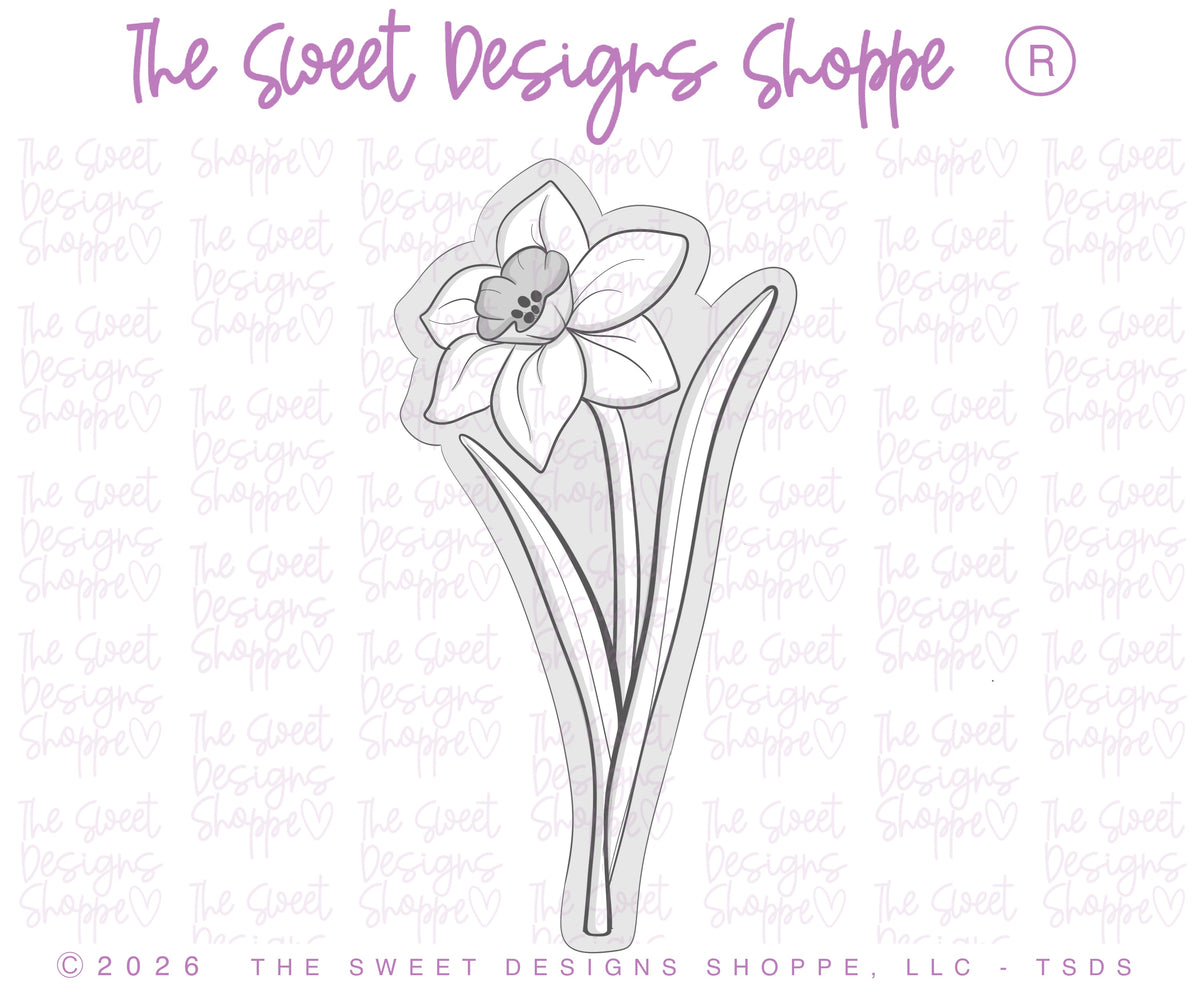 Cookie Cutters - Flowers Long Stem Set - Set of 7 - Cookie Cutters - The Sweet Designs Shoppe - TSDS - - ALL,Cookie Cutter,floral,florals,Flower,Flowers,Leaves and Flowers,MOM,mother,mothers,Mothers Day,Promocode,regular sets,set,sets,STL,Trees Leaves and Flowers