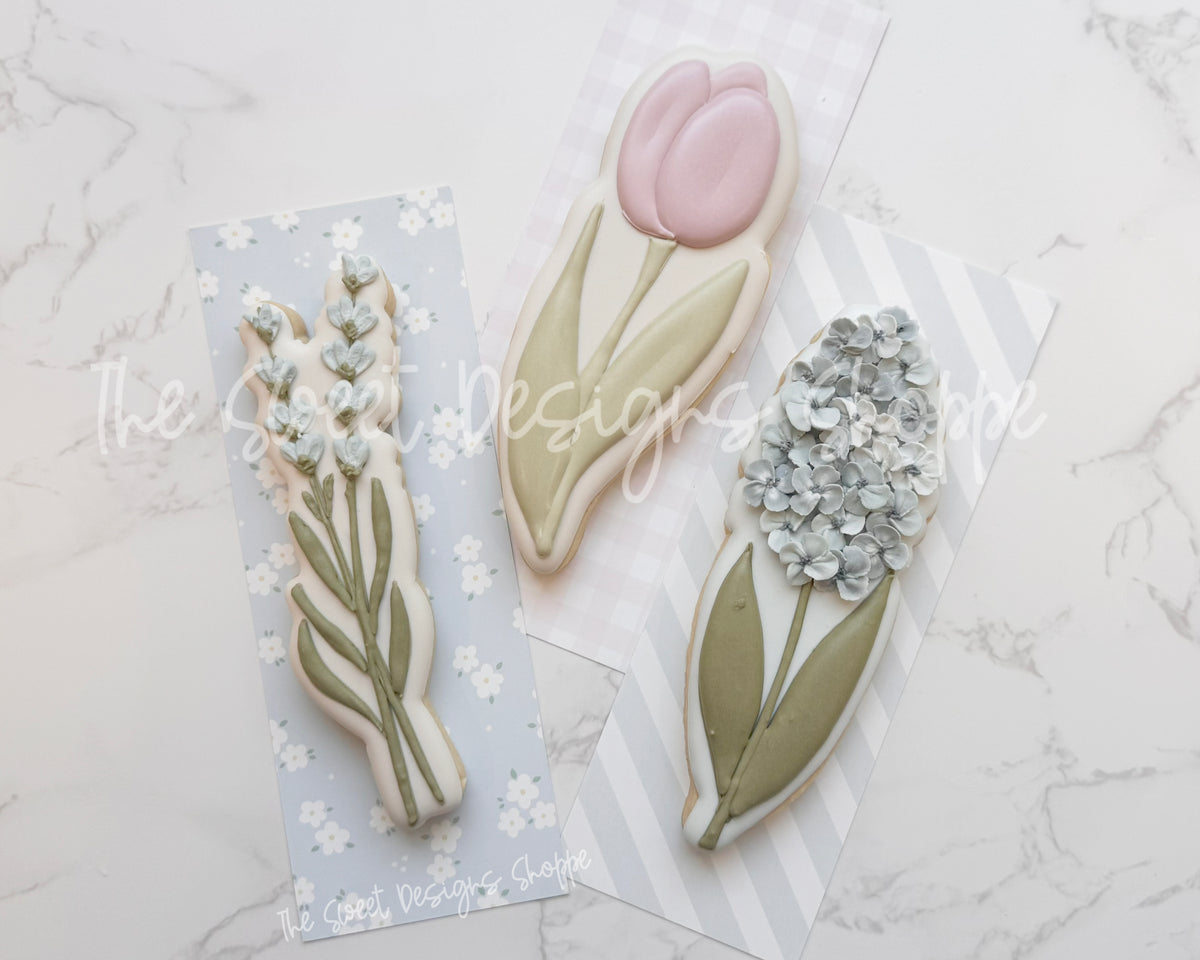 Cookie Cutters - Flowers Long Stem Set - Set of 7 - Cookie Cutters - The Sweet Designs Shoppe - TSDS - - ALL,Cookie Cutter,floral,florals,Flower,Flowers,Leaves and Flowers,MOM,mother,mothers,Mothers Day,Promocode,regular sets,set,sets,STL,Trees Leaves and Flowers