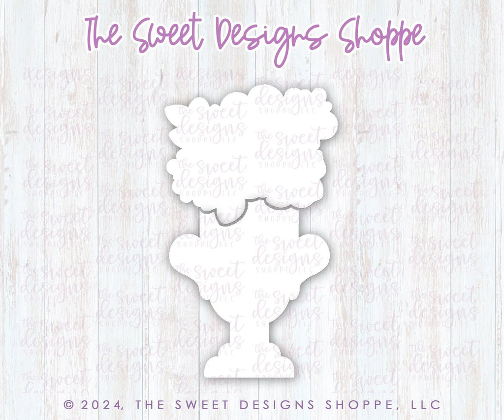 Cookie Cutters - Flowers & Trophy Cookie Cutter Set - Set of 2 - Cookie Cutters - The Sweet Designs Shoppe - Set of 2 - (Assembled Size: 6-3/8" Tall x 3-3/4" Wide) - ALL, Cookie Cutter, Mini Sets, MOM, Mom Plaque, mother, Mothers Day, Nurse, Nurse Appreciation, Promocode, regular sets, set, Teacher, Teacher Appreciation