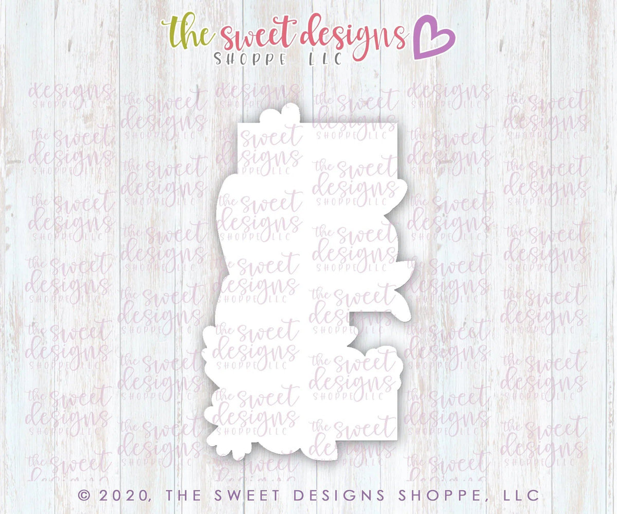 Cookie Cutters - Flowery E - Cookie Cutter - The Sweet Designs Shoppe - TSDS - - ALL,Cookie Cutter,Lettering,Letters,letters and numbers,Promocode,text,valentines,Wedding,Wedding Favors