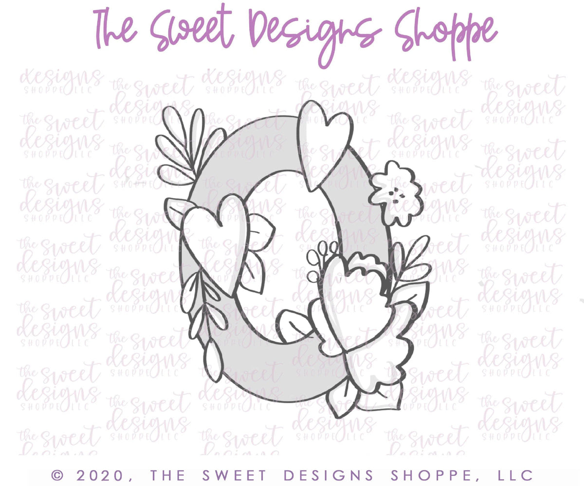 Cookie Cutters - Flowery O - Cookie Cutter - The Sweet Designs Shoppe - TSDS - - ALL,Cookie Cutter,Lettering,Letters,letters and numbers,Promocode,text,valentines,Wedding,Wedding Favors