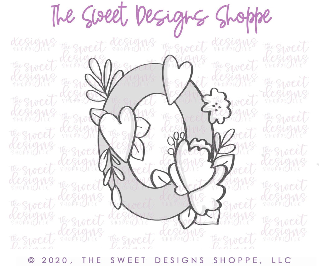 Cookie Cutters - Flowery O - Cookie Cutter - The Sweet Designs Shoppe - TSDS - - ALL,Cookie Cutter,Lettering,Letters,letters and numbers,Promocode,text,valentines,Wedding