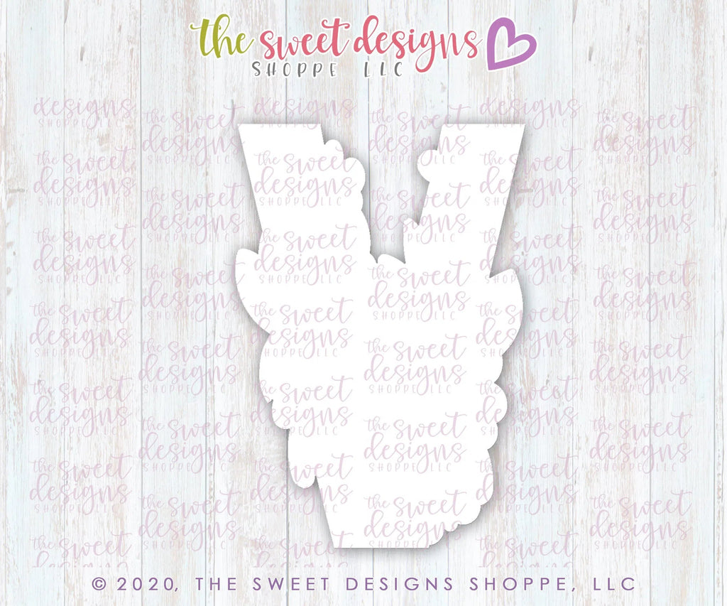 Cookie Cutters - Flowery V - Cookie Cutter - Sweet Designs Shoppe - - ALL, Cookie Cutter, Lettering, Letters, letters and numbers, Promocode, text, valentines, Wedding