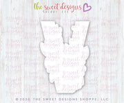 Cookie Cutters - Flowery V - Cookie Cutter - The Sweet Designs Shoppe - TSDS - - ALL,Cookie Cutter,Lettering,Letters,letters and numbers,Promocode,text,valentines,Wedding,Wedding Favors