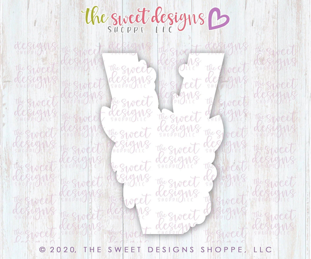 Cookie Cutters - Flowery V - Cookie Cutter - The Sweet Designs Shoppe - TSDS - - ALL,Cookie Cutter,Lettering,Letters,letters and numbers,Promocode,text,valentines,Wedding