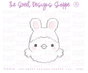 Cookie Cutters - Fluffy Chick & Plaque Set - Set of 2 - Cookie Cutters - The Sweet Designs Shoppe - TSDS - - ALL,Animal,Animals,Cookie Cutter,Easter,Easter / Spring,PLAQUES HANDLETTERING,Promocode,regular sets,set,STL