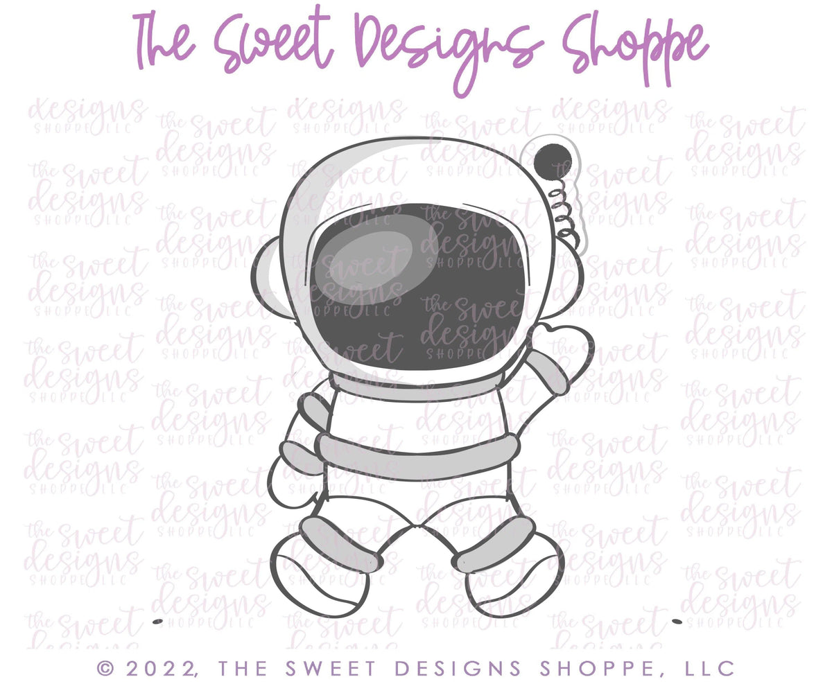 Cookie Cutters - Flying Astronaut - Cookie Cutter - The Sweet Designs Shoppe - TSDS - - ALL,Baby / Kids,Birthday,Cookie Cutter,kid,kids,Kids / Fantasy,Miscellaneous,Promocode,space,STL,transportation
