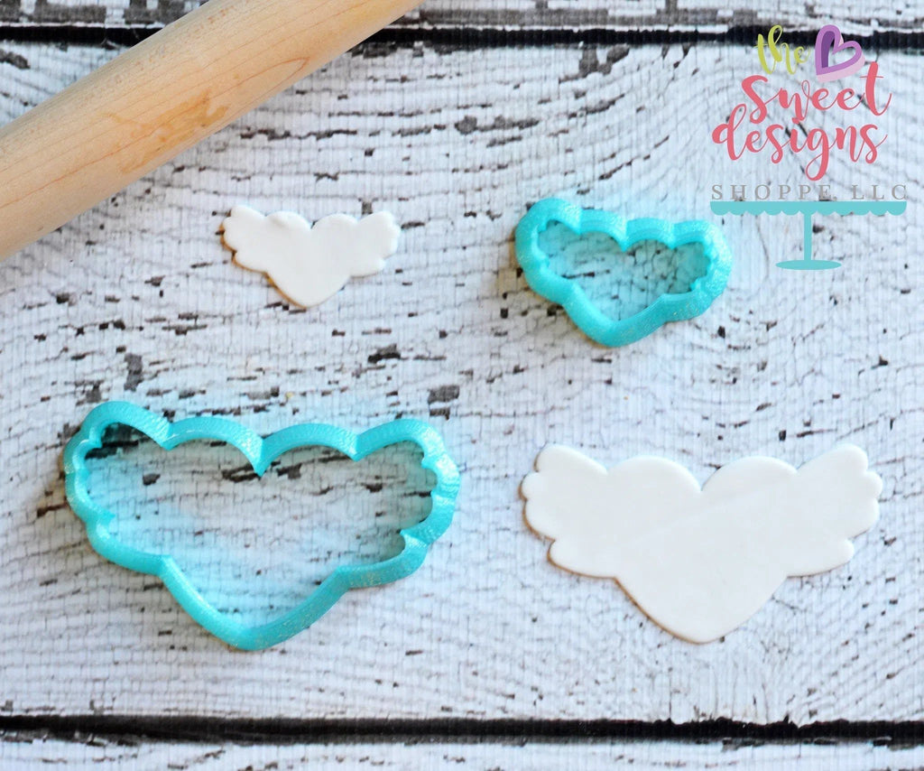 Cookie Cutters - Flying Heart (2017) - Cookie Cutter - The Sweet Designs Shoppe - - ALL, Cookie Cutter, Heart, Love, Promocode, valentine, Valentines, Wedding, Wings