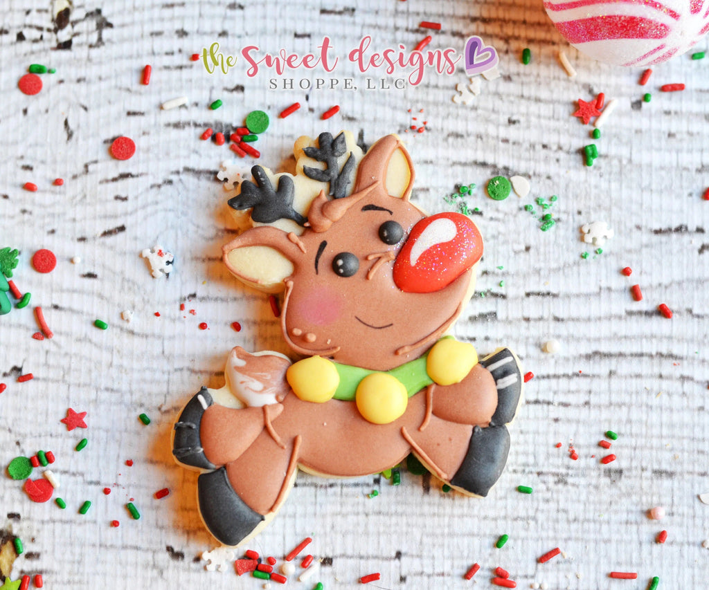 Cookie Cutters - Flying Reindeer - Cookie Cutter - The Sweet Designs Shoppe - - ALL, Animal, Christmas, Christmas / Winter, Cookie Cutter, Decoration, Promocode, Raindeer, Rudolph, Winter