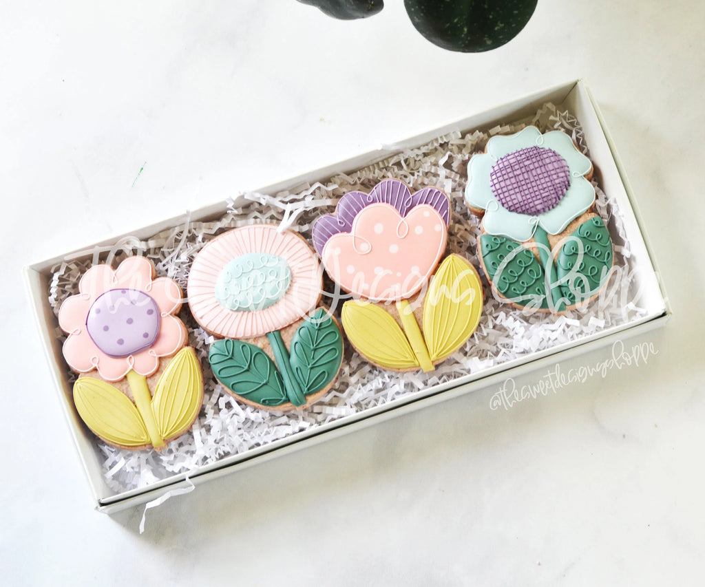 Cookie Cutters - Folk Flowers Set - Cookie Cutters - The Sweet Designs Shoppe - TSDS - - ALL,Cookie Cutter,Flower,Flowers,Leaves and Flowers,Mini Sets,MOM,mother,mothers DAY,Nature,NURSE APPRECIATION,Promocode,regular sets,set,TEACHER APPRECIATION,Trees Leaves and Flowers,valentine,valentines