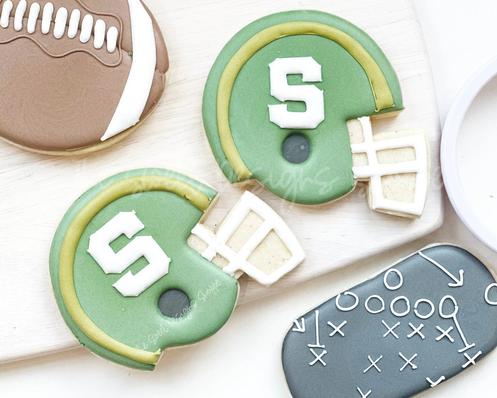 Cookie Cutters - Football Helmet v2- Cookie Cutter - The Sweet Designs Shoppe - - ALL, Cookie Cutter, dad, fan, Father, Fathers Day, football, grandfather, Promocode, sport, sports, superbowl