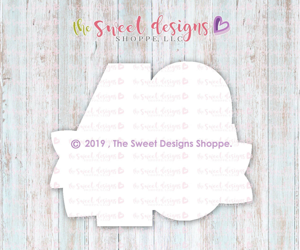 Cookie Cutters - Forty with Ribbon - Cookie Cutter - The Sweet Designs Shoppe - TSDS - - 40,Accesories,ALL,Birthday,Cookie Cutter,Cuarenta,Fonts,kids,Lettering,letters and numbers,number,Promocode,STL