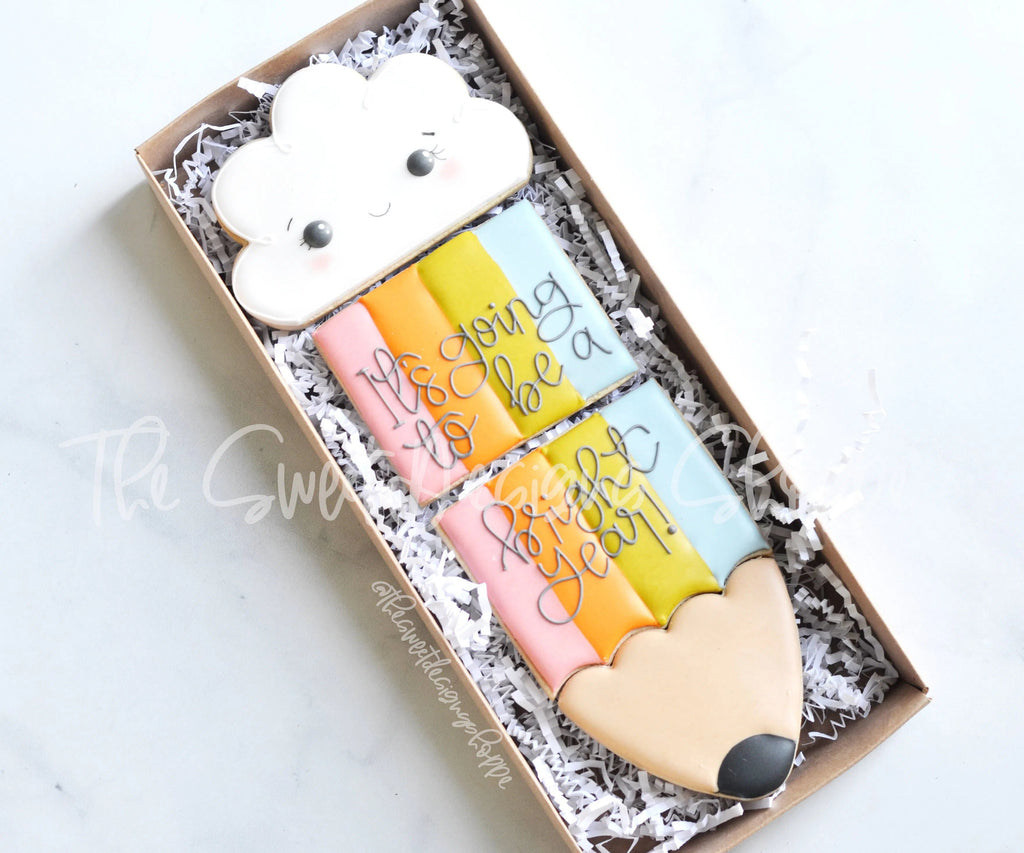 Cookie Cutters - Four Piece Rainbow Pencil Set - Cookie Cutters - The Sweet Designs Shoppe - TSDS - - ALL,back to school,Cookie Cutter,Grad,Graduation,graduations,Mini Sets,Promocode,regular sets,School,School / Graduation,set,STL