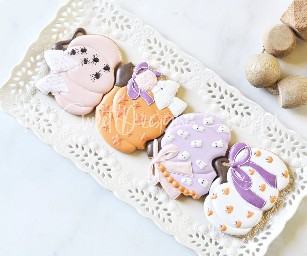Cookie Cutters - Four Pumpkin Set - Cookie Cutters - The Sweet Designs Shoppe - TSDS - - ALL,Cookie Cutter,Fall,Fall / Thanksgiving,halloween,Halloween / Fall / Thanksgiving,Halloween set,Halloween Sets,Mini Sets,Promocode,regular sets,set,STL,thanksgiving