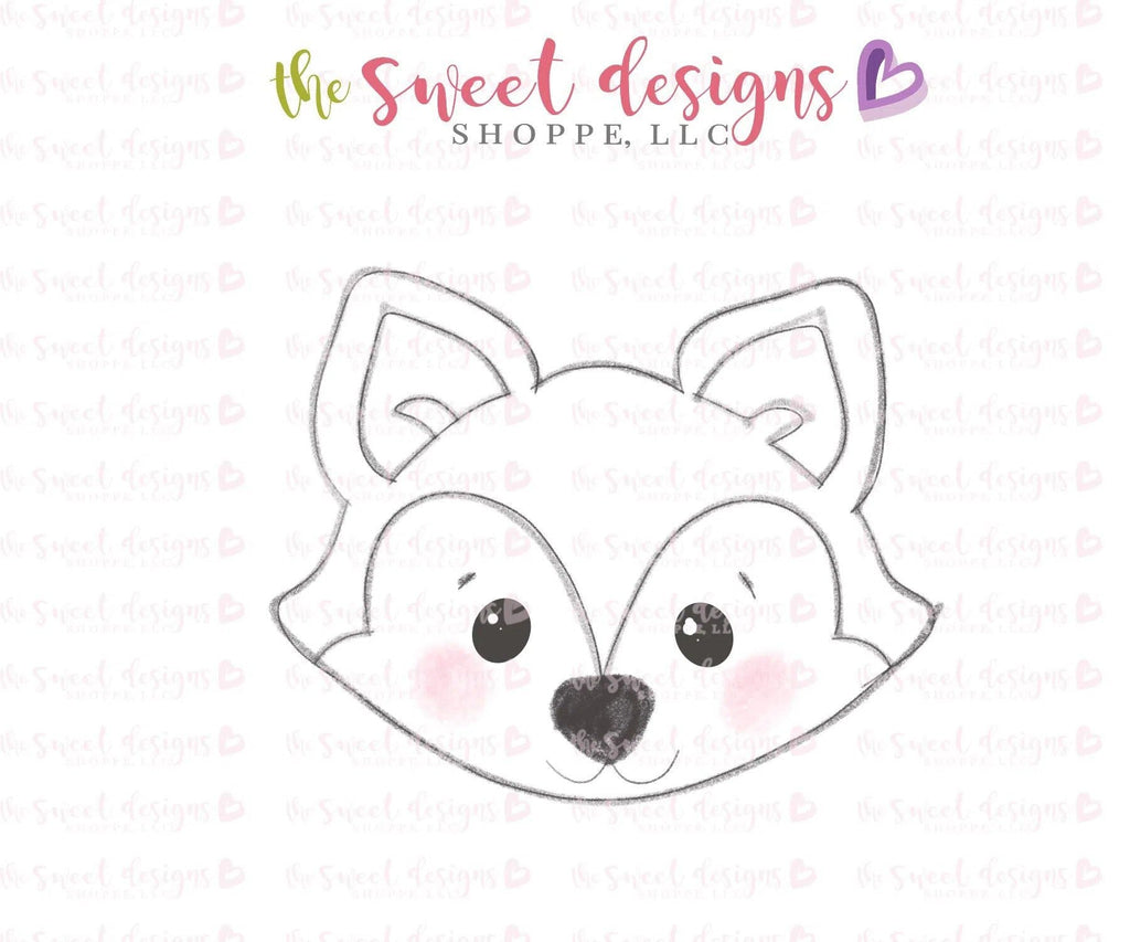 Cookie Cutters - Fox Face v2- Cookie Cutter - The Sweet Designs Shoppe - TSDS - - ALL,Animal,Animals,Animals and Insects,Cookie Cutter,Promocode,Woodland