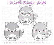 Cookie Cutters - Fox, Raccoon and Red Panda Plush - Cookie Cutter - The Sweet Designs Shoppe - TSDS - - ALL,Animal,Animals,Baby / Kids,baby toys,Cookie Cutter,kid,kids,Kids / Fantasy,Plush,Promocode,STL,toy,toys,valentine,valentines