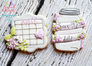 Cookie Cutters - Frame with Flowers - Cookie Cutter - The Sweet Designs Shoppe - TSDS - - 4th,4th July,4th of July,ALL,Bachelorette,Cookie Cutter,date plaque,fourth of July,Grad,graduations,Independence,Patriotic,Patriotric,Plaque,Promocode,save the date,save the date plaque,School,School / Graduation,STL,USA,Wedding,Wedding Favors