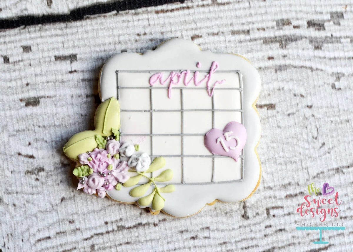 Cookie Cutters - Frame with Flowers - Cookie Cutter - The Sweet Designs Shoppe - TSDS - - 4th,4th July,4th of July,ALL,Bachelorette,Cookie Cutter,date plaque,fourth of July,Grad,graduations,Independence,Patriotic,Patriotric,Plaque,Promocode,save the date,save the date plaque,School,School / Graduation,STL,USA,Wedding,Wedding Favors