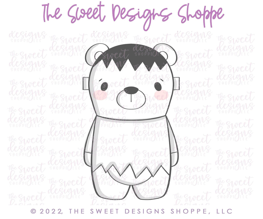 Cookie Cutters - FrankenBear - Cookie Cutter - The Sweet Designs Shoppe - TSDS - - ALL,Animal,Animals,Bear,Cookie Cutter,halloween,Promocode