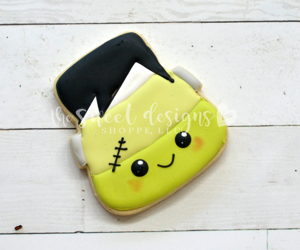 Cookie Cutters - Frankenstein Candy Corn - Cookie Cutter - The Sweet Designs Shoppe - TSDS - - ALL,Candy corn,Cookie Cutter,Fall / Halloween,Food,Food & Beverages,Frankestein,Halloween,Promocode,Sweets,trick or treat