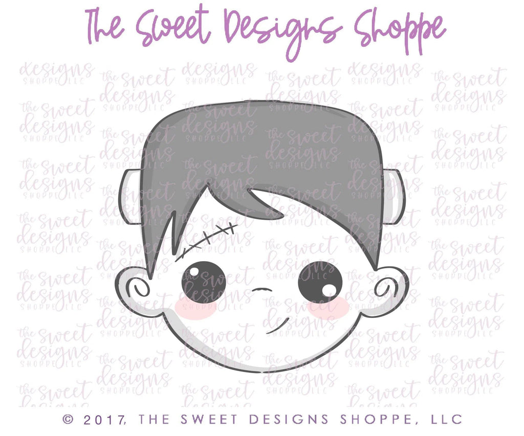 Cookie Cutters - Frankenstein Face V2 - Cookie Cutter - The Sweet Designs Shoppe - TSDS - - Addams Family,ALL,Cookie Cutter,Customize,Fall / Halloween,halloween,Promocode,trick or treat