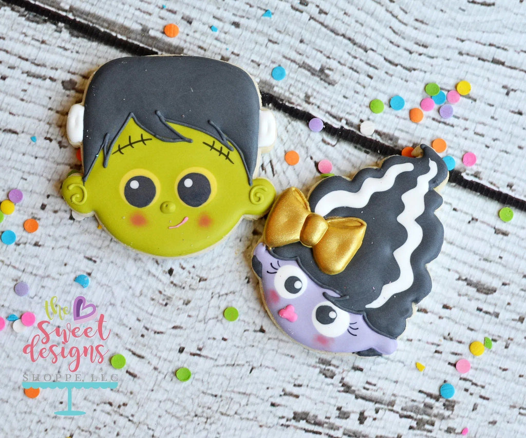 Cookie Cutters - Frankenstein Face V2 - Cookie Cutter - The Sweet Designs Shoppe - TSDS - - Addams Family,ALL,Cookie Cutter,Customize,Fall / Halloween,halloween,Promocode,trick or treat