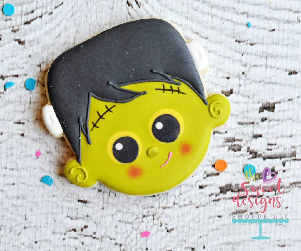 Cookie Cutters - Frankenstein Face V2 - Cookie Cutter - The Sweet Designs Shoppe - TSDS - - Addams Family,ALL,Cookie Cutter,Customize,Fall / Halloween,halloween,Promocode,trick or treat