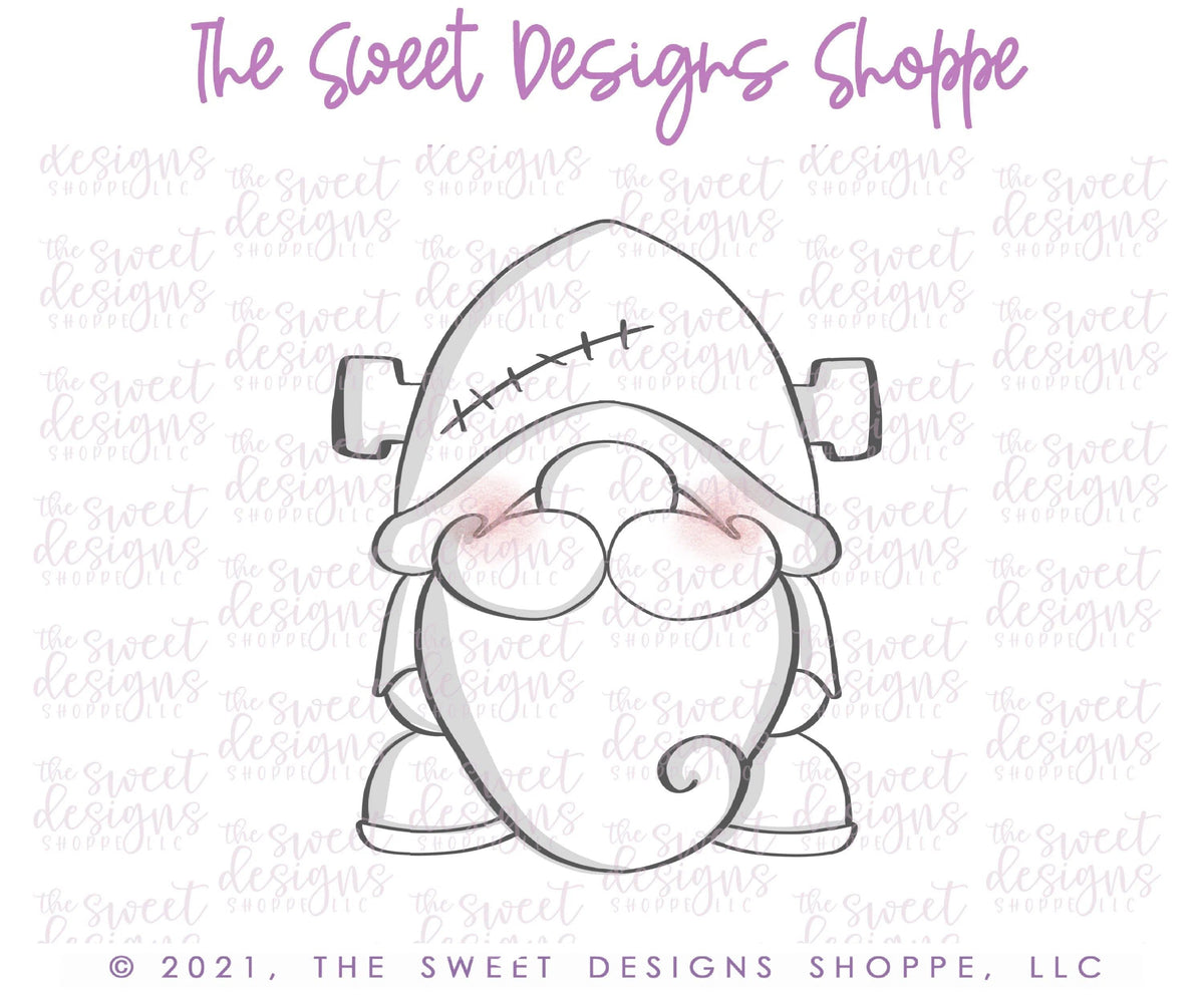 Cookie Cutters - Frankenstein Gnome - Cookie Cutter - The Sweet Designs Shoppe - TSDS - - ALL,Cookie Cutter,halloween,kids,Kids / Fantasy,Promocode,STL