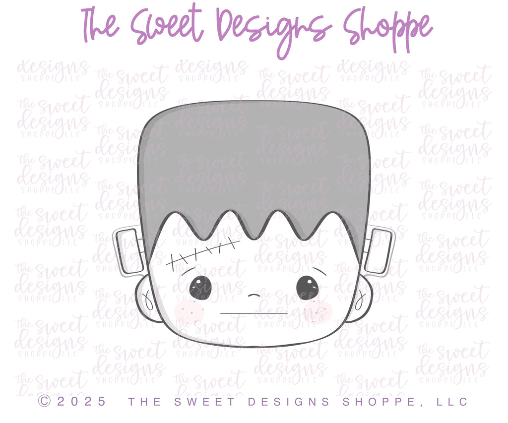 Cookie Cutters - Frankenstein's Monster Love Cookie Cutters Set - Set of 3 - Cookie Cutters - The Sweet Designs Shoppe - TSDS - - ALL,Cookie Cutter,frank,Frankenstein's bride face,frankenstein's face,Frankestein,halloween,Mini Sets,Promocode,regular sets,set,STL