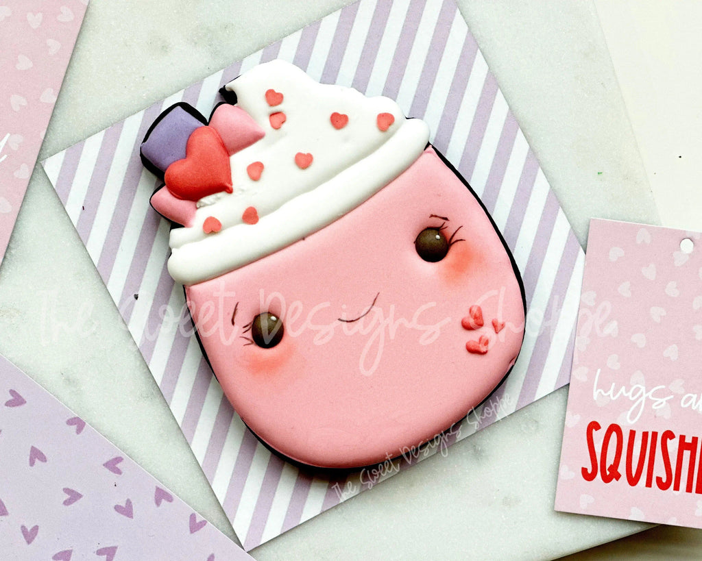 Cookie Cutters - Frappe Plush - Cookie Cutter - The Sweet Designs Shoppe - TSDS - - ALL,Baby / Kids,baby toys,Cookie Cutter,Food,Food and Beverage,Food beverages,kid,kids,Kids / Fantasy,Plush,Promocode,STL,toy,toys,valentine,valentines
