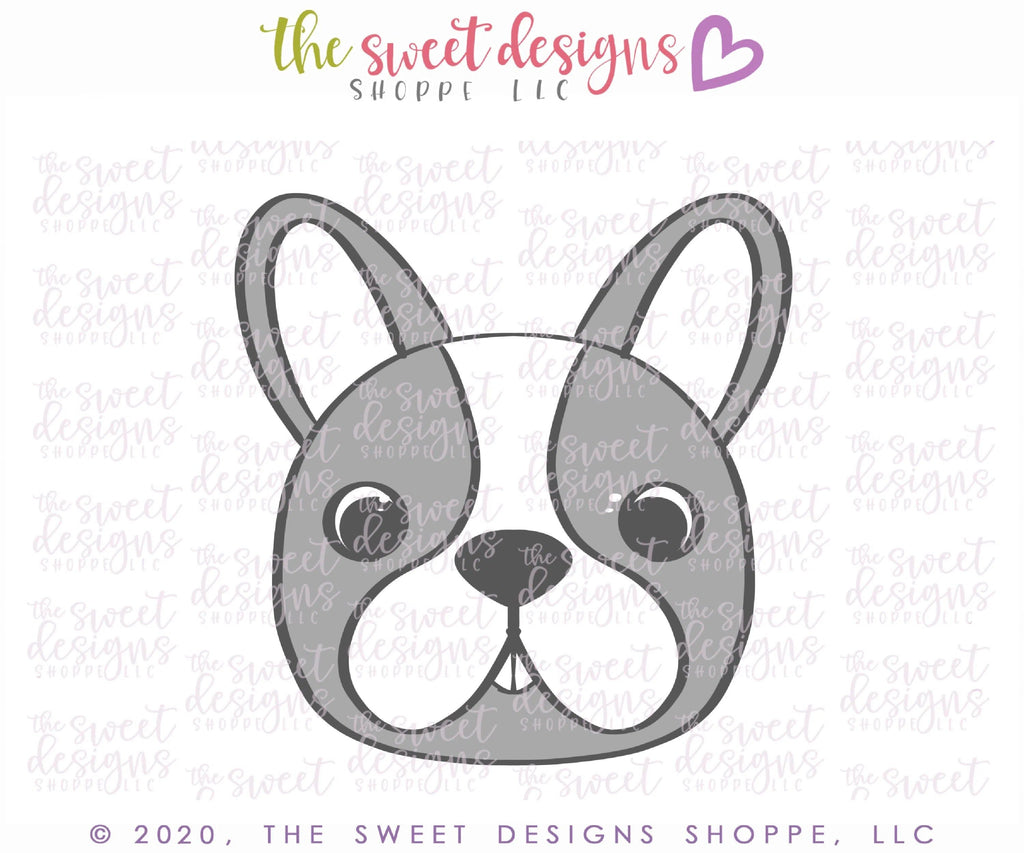 Cookie Cutters - French Bulldog Dog Face - Cookie Cutter - The Sweet Designs Shoppe - - ALL, Animal, Cookie Cutter, dog, dog face, dogface, pet, Promocode