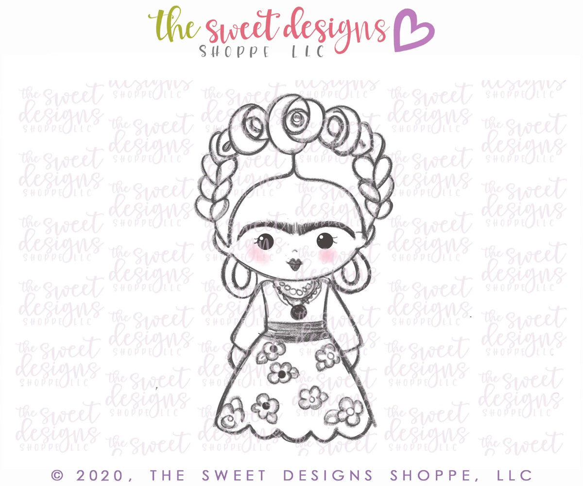 Cookie Cutters - Frida Kahlo - Cookie Cutter - The Sweet Designs Shoppe - TSDS - - ALL,Cookie Cutter,frida,mexico,Promocode