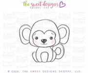 Cookie Cutters - Frida's Monkey - Cookie Cutter - The Sweet Designs Shoppe - TSDS - - ALL,Animal,animal footprint,animal plaque,animal print,Animals,Animals and Insects,circus,Cookie Cutter,mexico,Promocode,STL