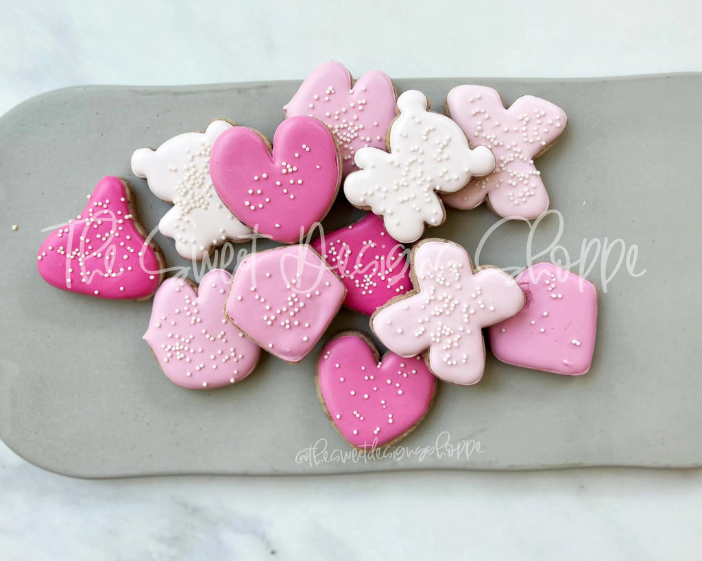 Cookie Cutters - Frosted Crackers Valentines Cookie Cutters - Set of 6 - Sweet Designs Shoppe - - ALL, Cookie Cutter, Frosted Cracker, Mini Sets, Promocode, regular sets, set, valentine, valentines