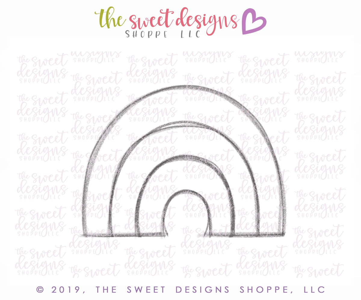 Cookie Cutters - Full Rainbow - Cookie Cutter - The Sweet Designs Shoppe - TSDS - - ALL,Cookie Cutter,fantasy,Holiday,Nature,patrick,patrick's,Promocode,Rain,Spring,ST PATRICK,St. Pat,St. Patricks,Trees Leaves and Flowers,Weather