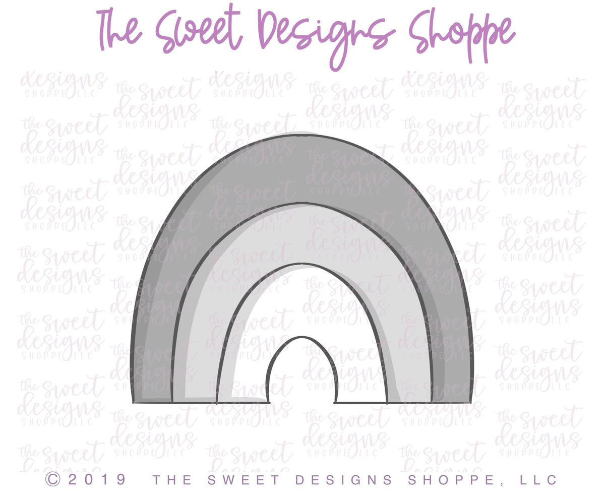 Cookie Cutters - Full Rainbow - Cookie Cutter - The Sweet Designs Shoppe - TSDS - - ALL,Cookie Cutter,fantasy,Holiday,Nature,patrick,patrick's,Promocode,Rain,Spring,ST PATRICK,St. Pat,St. Patricks,Trees Leaves and Flowers,Weather