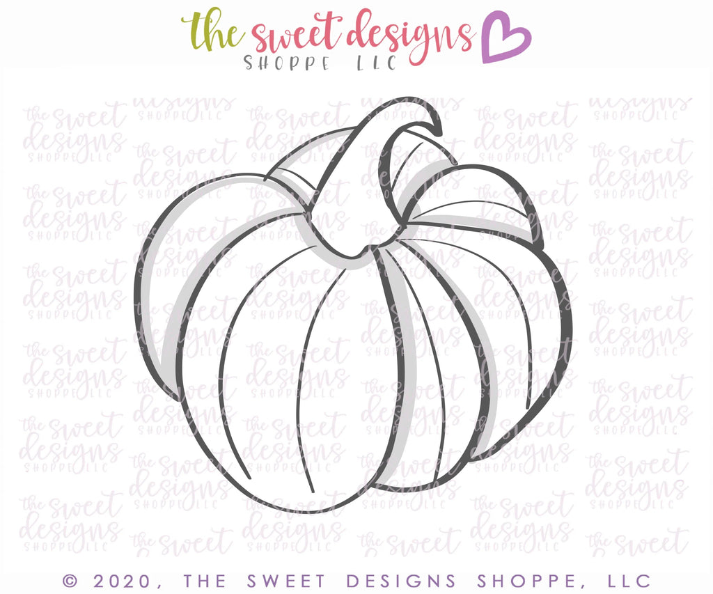 Cookie Cutters - Fun Pumpkin - Cookie Cutter - Sweet Designs Shoppe - - ALL, Autumn, Cookie Cutter, Fall, Fall / Halloween, Fall / Thanksgiving, Food, Food & Beverages, Fruits and Vegetables, Halloween, Promocode, Pumpkin, thanksgiving