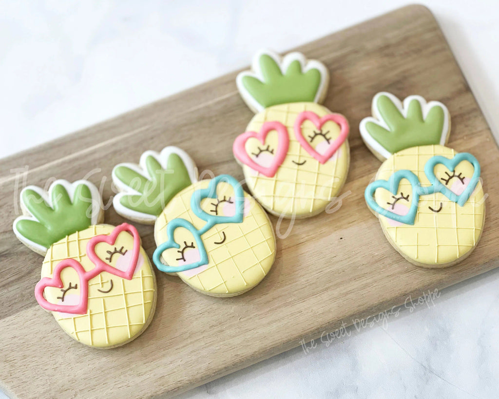 Cookie Cutters - Funky And Happy Pineapple - Cookie Cutter - The Sweet Designs Shoppe - - ALL, Cookie Cutter, food, Food & Beverages, fruit, fruits, Fruits and Vegetables, Promocode, Summer