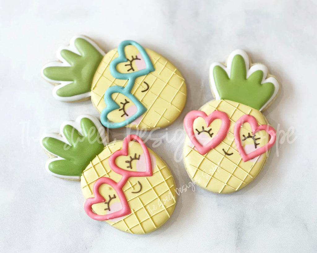 Cookie Cutters - Funky And Happy Pineapple - Cookie Cutter - The Sweet Designs Shoppe - - ALL, Cookie Cutter, food, Food & Beverages, fruit, fruits, Fruits and Vegetables, Promocode, Summer