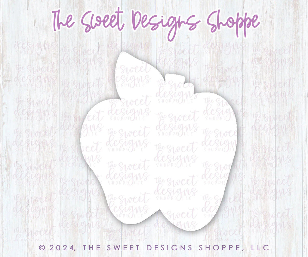 Cookie Cutters - Funky Apple with Flower- Cookie Cutter - The Sweet Designs Shoppe - - ALL, back to school, Cookie Cutter, Daisy, Daisy collection, Food, fruit, fruit with flower, fruits, Fruits and Vegetables, Plaque, Promocode, School, School / Graduation, Teach, teacher, teacher appreciation