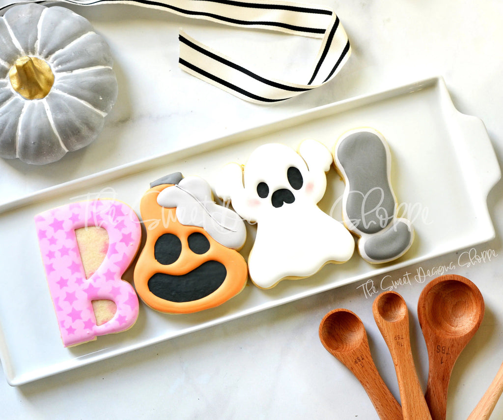 Cookie Cutters - Funky Boo Set - Cookie Cutters - The Sweet Designs Shoppe - - ALL, Cookie Cutter, Fall / Halloween, Halloween, Halloween set, Halloween Sets, Mini Sets, Promocode, regular sets, set