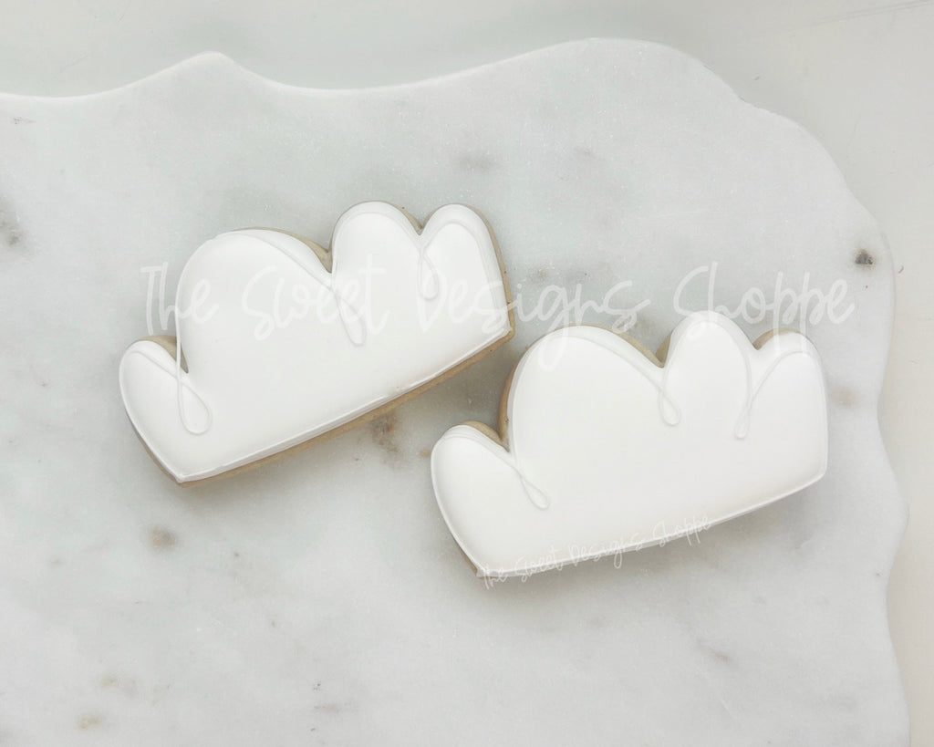 Cookie Cutters - Funky Cloud - Cookie Cutter - The Sweet Designs Shoppe - - ALL, Cookie Cutter, Easter / Spring, fantasy, Nature, Promocode, Rain, Spring, Trees Leaves and Flowers, Weather